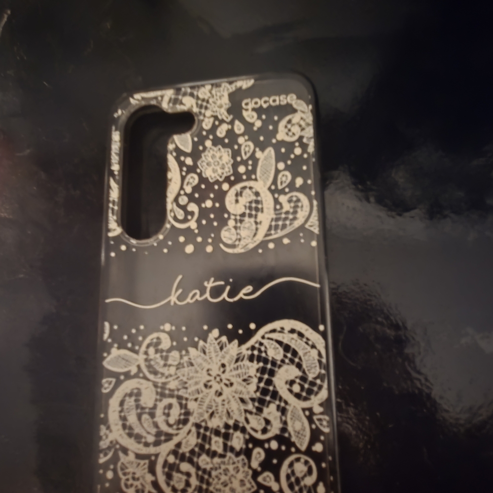 Black and White Floral Phone Case